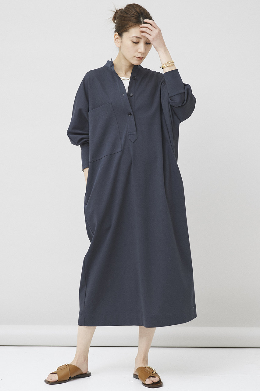 Curensology カレンソロジー ジャージワンピース ダークグレー の通販 Elleshop エル ショップ