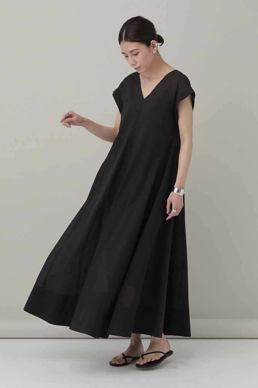 Curensology カレンソロジー シャンブレーａラインワンピース ブラック の通販 Elleshop エル ショップ