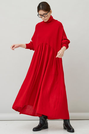 カレンソロジー/Curensologyのウールハイネックギャザーワンピース(110500/110503)