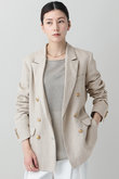 メタルボタンリネンジャケット