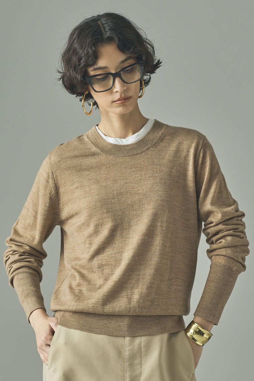 ファインウールクルーニットプルオーバー