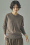 【予約販売】ファインウールクルーニットプルオーバー カレンソロジー/Curensology モカ