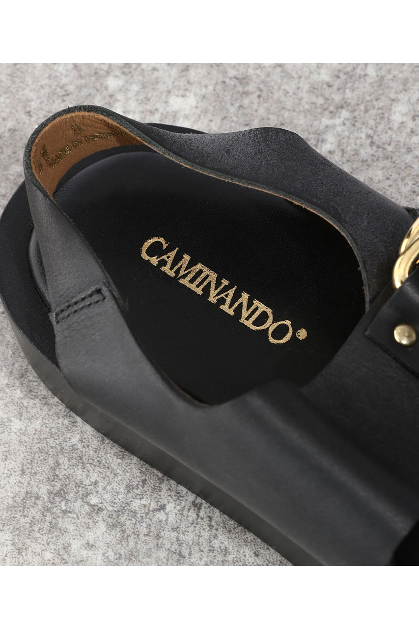 Curensology(カレンソロジー)｜〈CAMINANDO別注〉ダブルリングプラットフォームサンダル/ブラック  の通販｜ELLESHOP・(エル・ショップ)