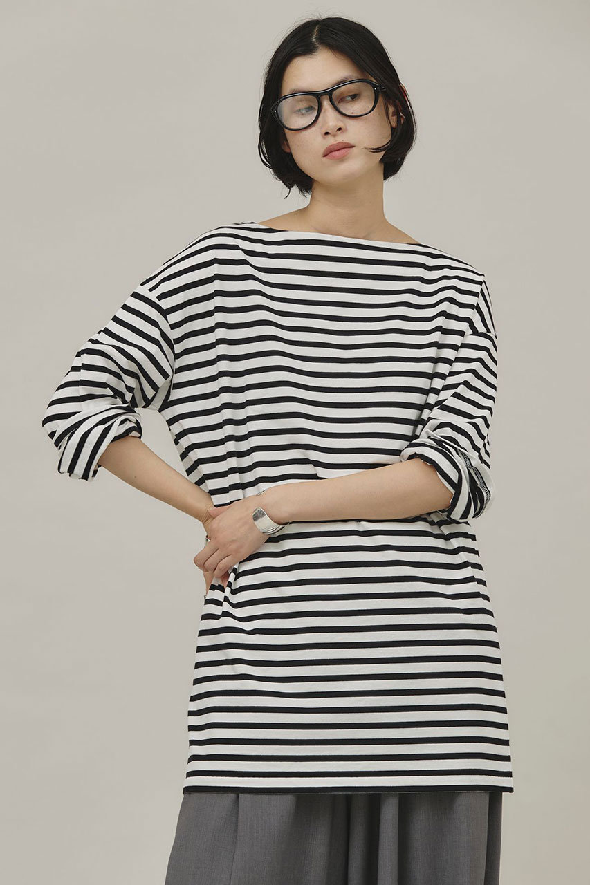 curensology ボーダープルオーバー　ブラック Curensology(カレンソロジー)｜＆RCPBLボーダープルオーバー/ブラック