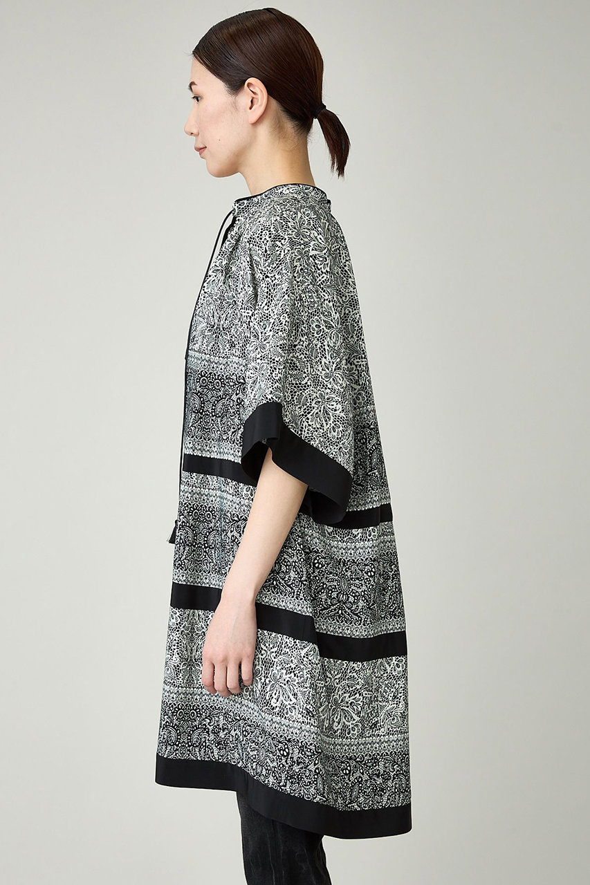 Curensology(カレンソロジー)｜レースペイズリーブラウス/ブラック の  