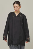 コットンバテンレースブラウス