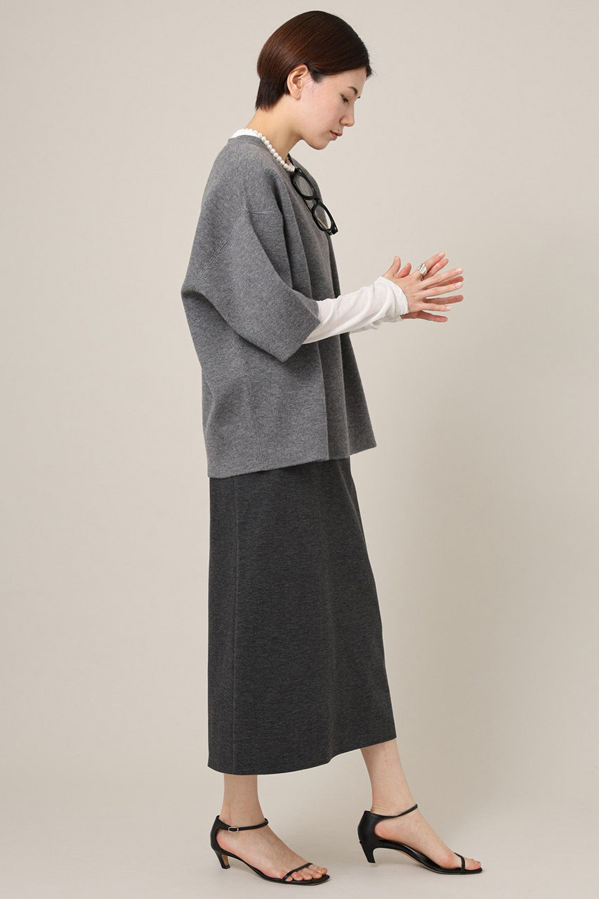 Curensology(カレンソロジー)｜ウォームミラノタイトスカート/グレー
