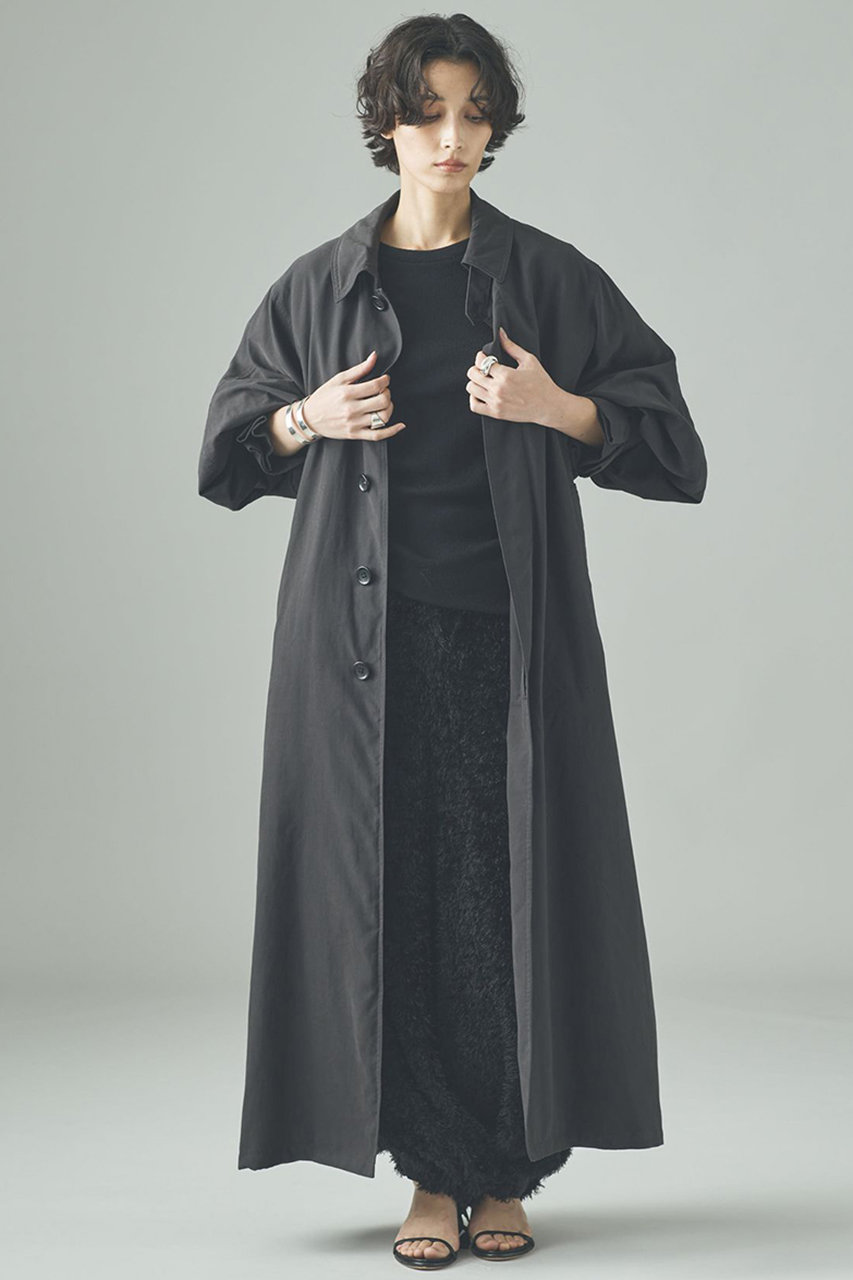 Curensology(カレンソロジー)｜ピーチトレンチコート/グレー の通販