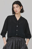 シアーショートニットカーディガン