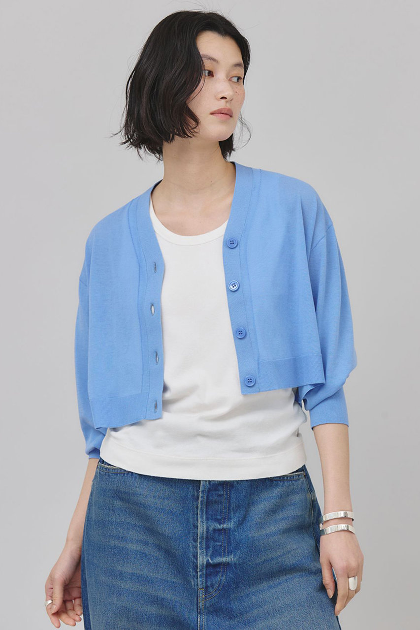 Curensology(カレンソロジー)｜シアーショートニットカーディガン