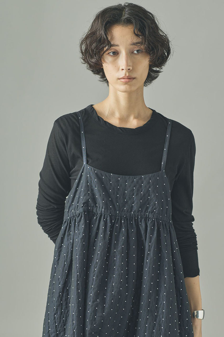 Curensology(カレンソロジー)｜ラメドットキャミワンピース/ネイビー