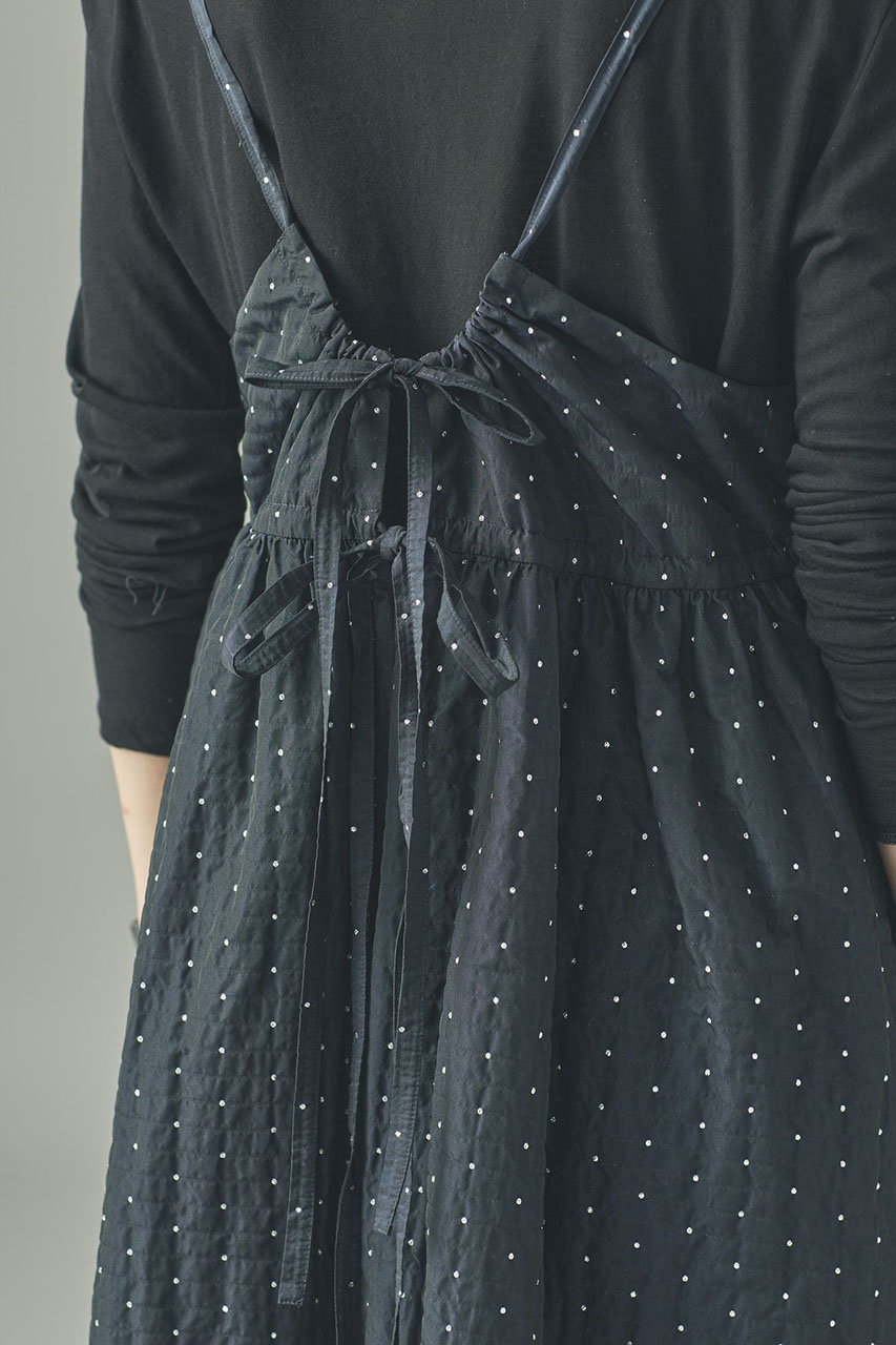 Curensology(カレンソロジー)｜ラメドットキャミワンピース/ネイビー