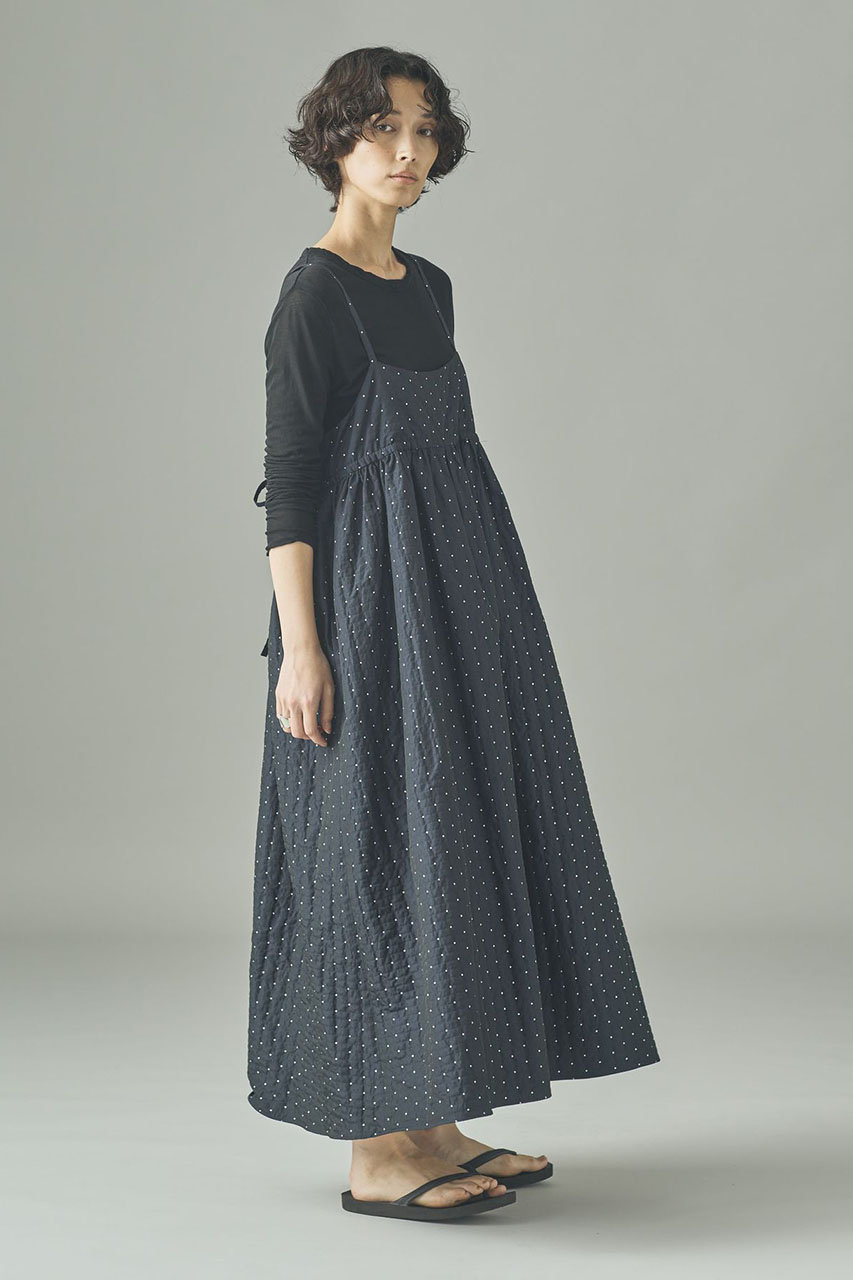 Curensology(カレンソロジー)｜ラメドットキャミワンピース/ネイビー