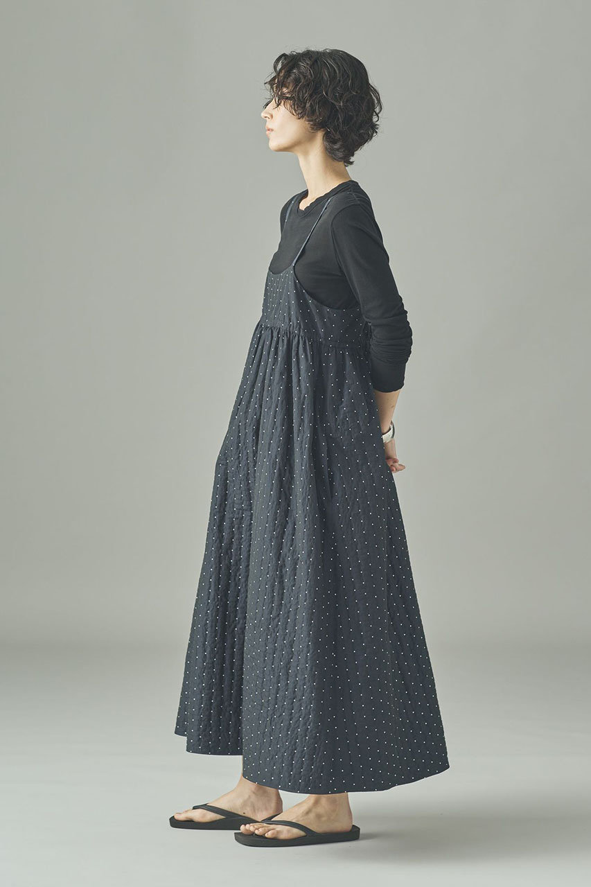 Curensology(カレンソロジー)｜ラメドットキャミワンピース/ネイビー