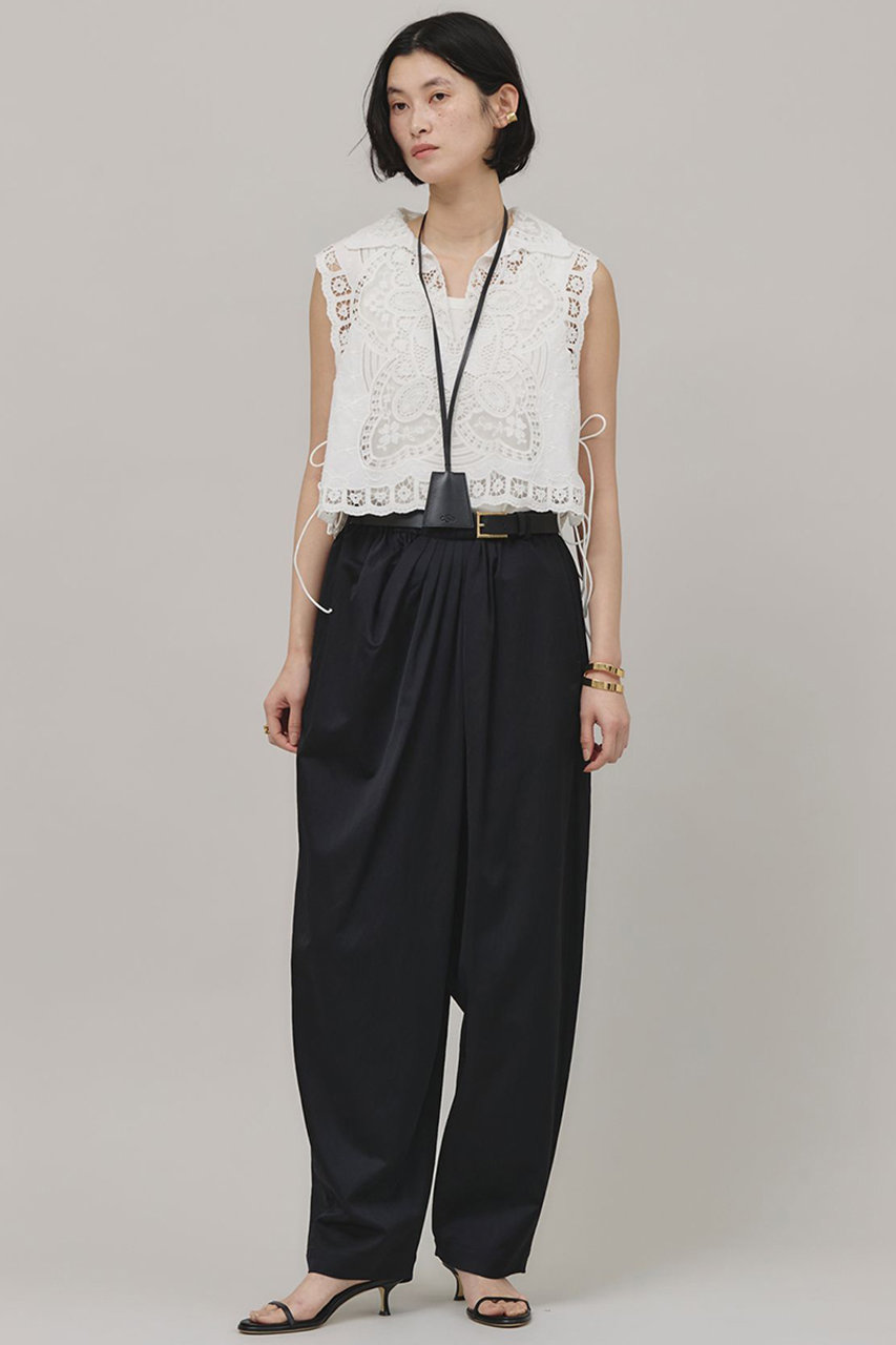 ma_gt.123です Curensology(カレンソロジー)｜サテンドレープパンツ/ブラック の通販