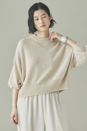 カレンソロジー/Curensologyのリネンテープヤーンニットプルオーバー