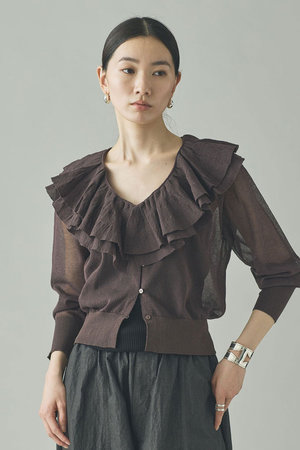 カレンソロジー/Curensologyのラッフルニットカーディガン(110300/110303)