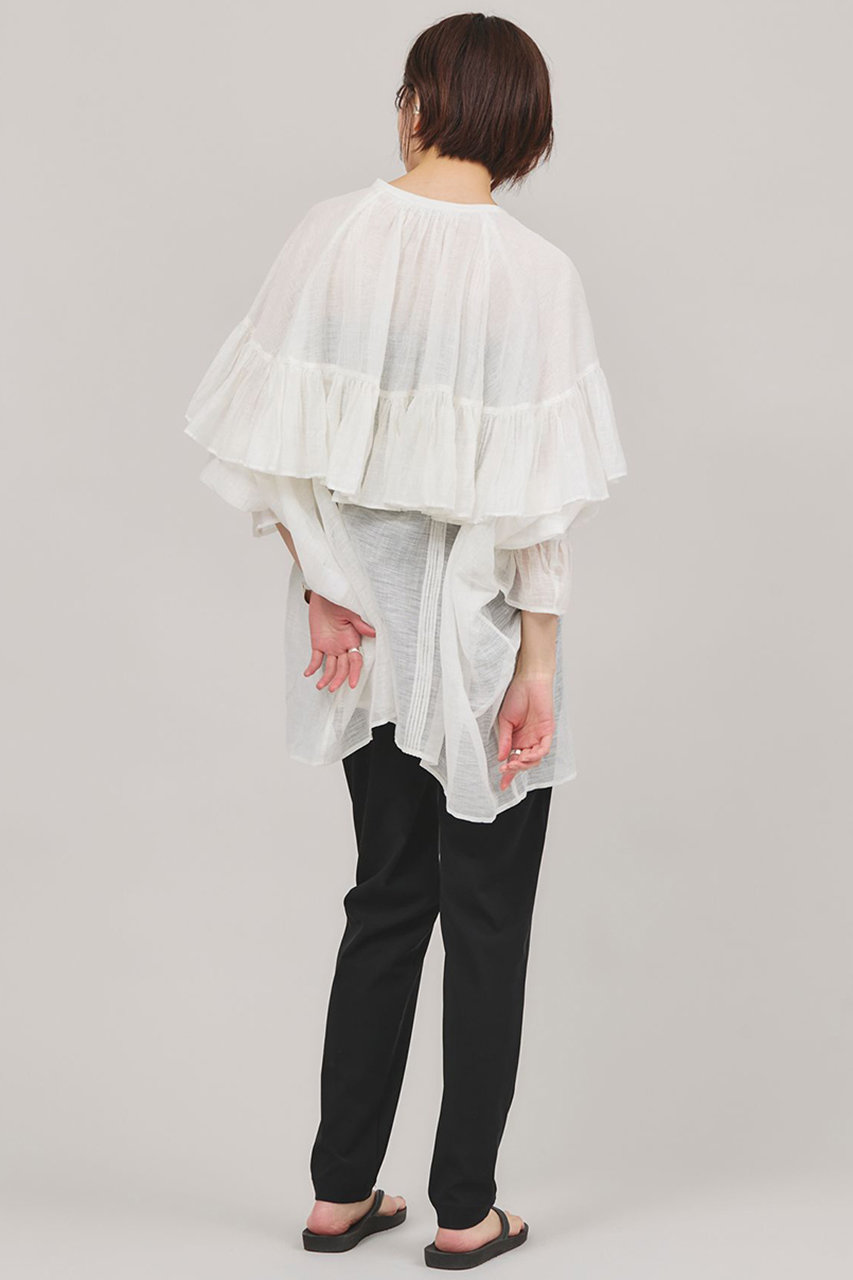 curensology リネンブレンドシアーブラウス Curensology｜リネンブレンドシアーブラウス | Rakuten Fashion