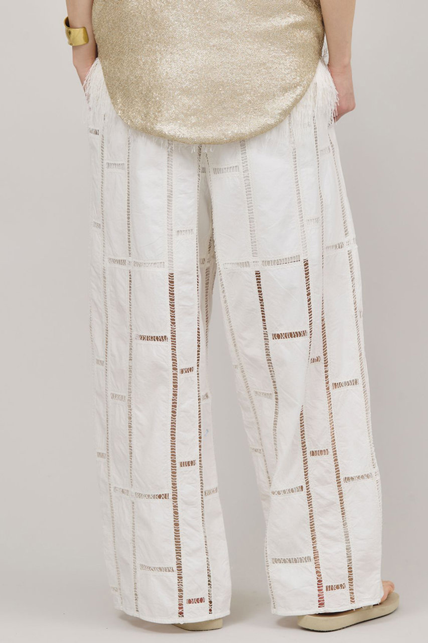 Maroさま専用【美品】Curensology エンブロイダリーパンツ Curensology(カレンソロジー)｜エンブロイダリーパンツ/ホワイト の