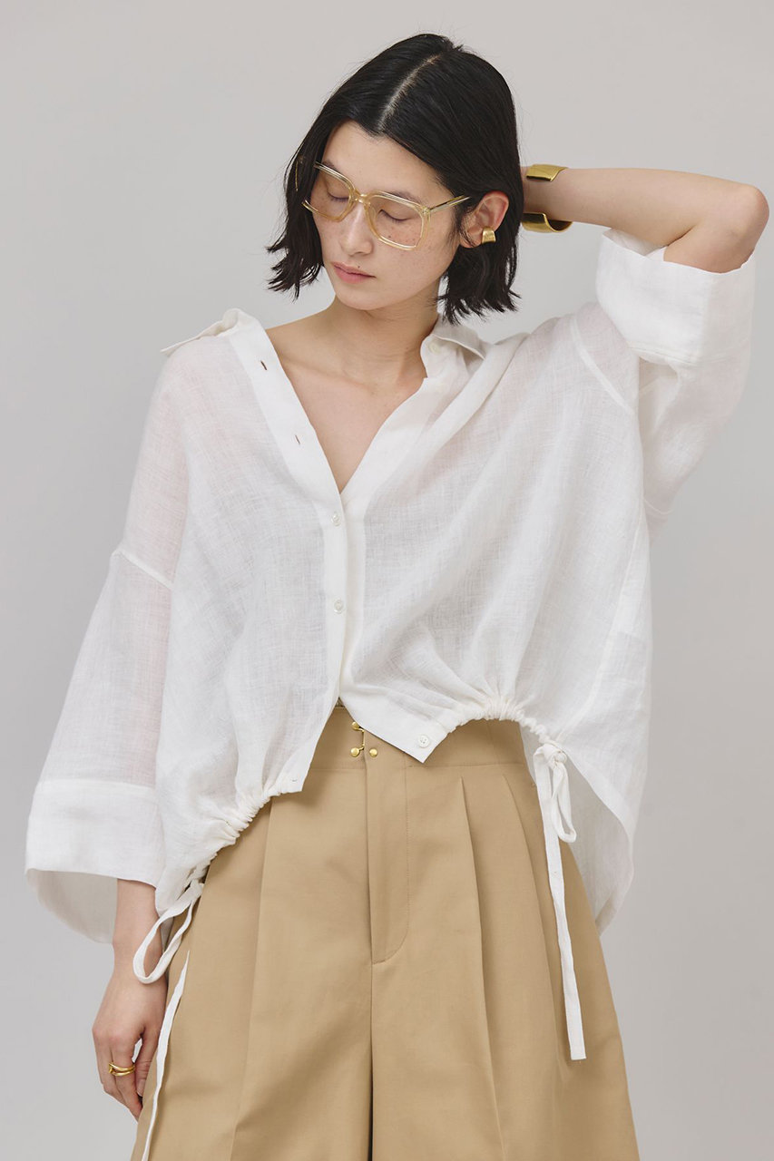 新品】カレンソロジー2025ss リネンドロストシャツ