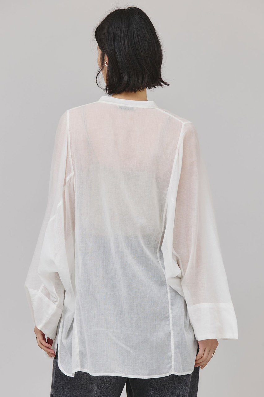 Curensology 2025SS カディライクケープブラウス ホワイト