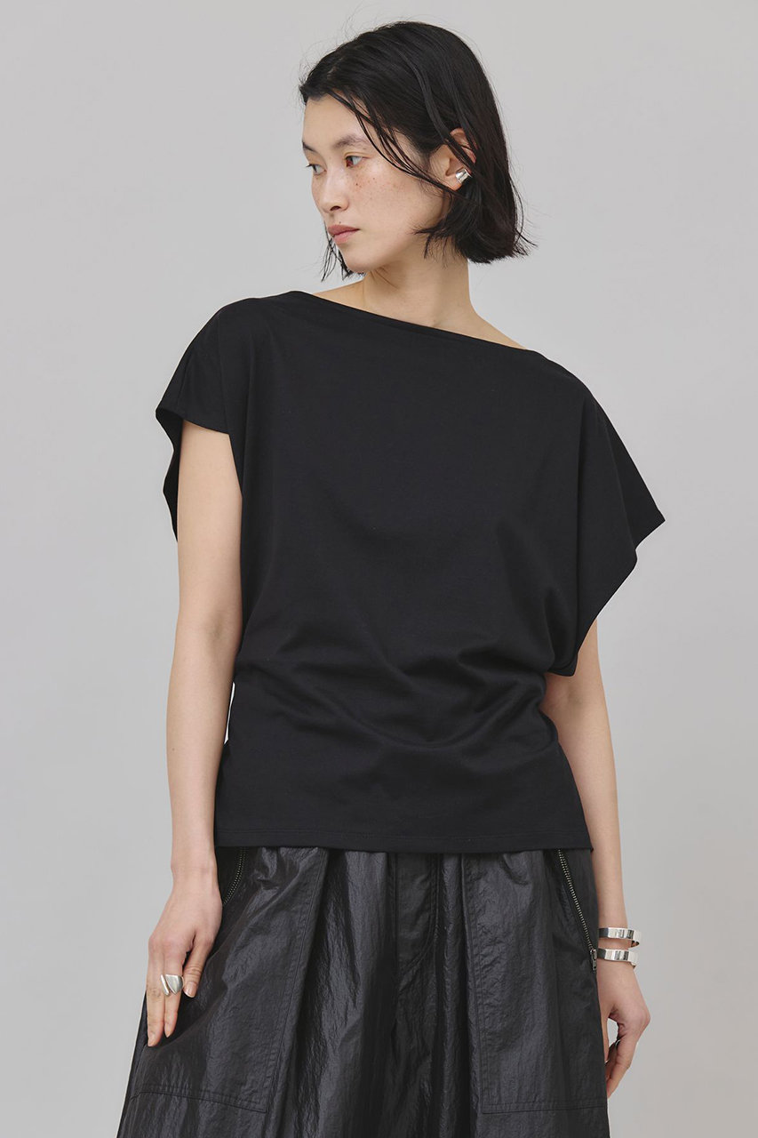 Curensology バックシャーリングTシャツ (ブラック, F) カレンソロジー ELLE SHOP Curensology バックシャーリングTシャツ (ブラック, F) カレンソロジー ELLE SHOP
