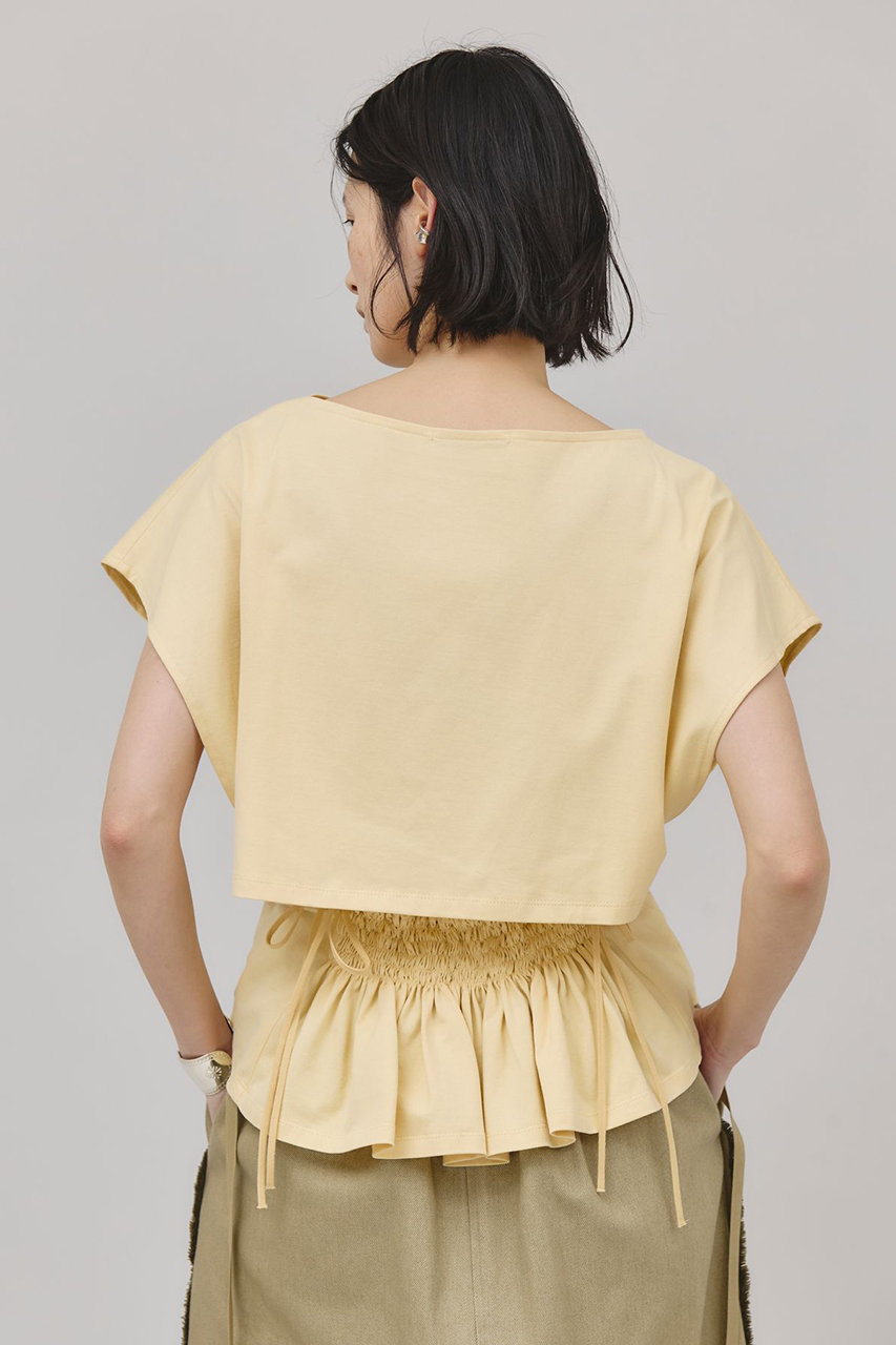 カレンソロジー/CurensologyのバックシャーリングTシャツ(クリーム/497085)