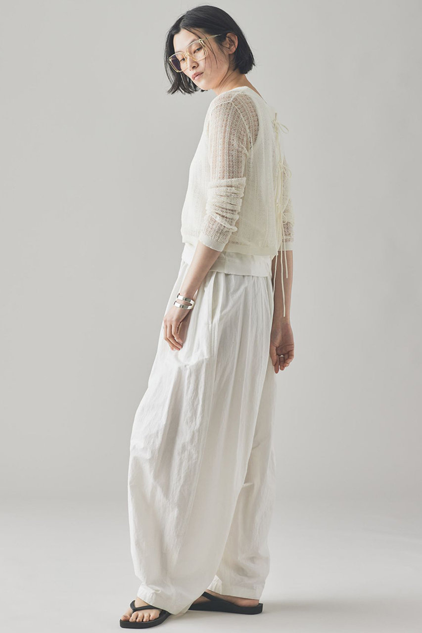 Curensology(カレンソロジー)｜レース編ミニットプルオーバー/ホワイト