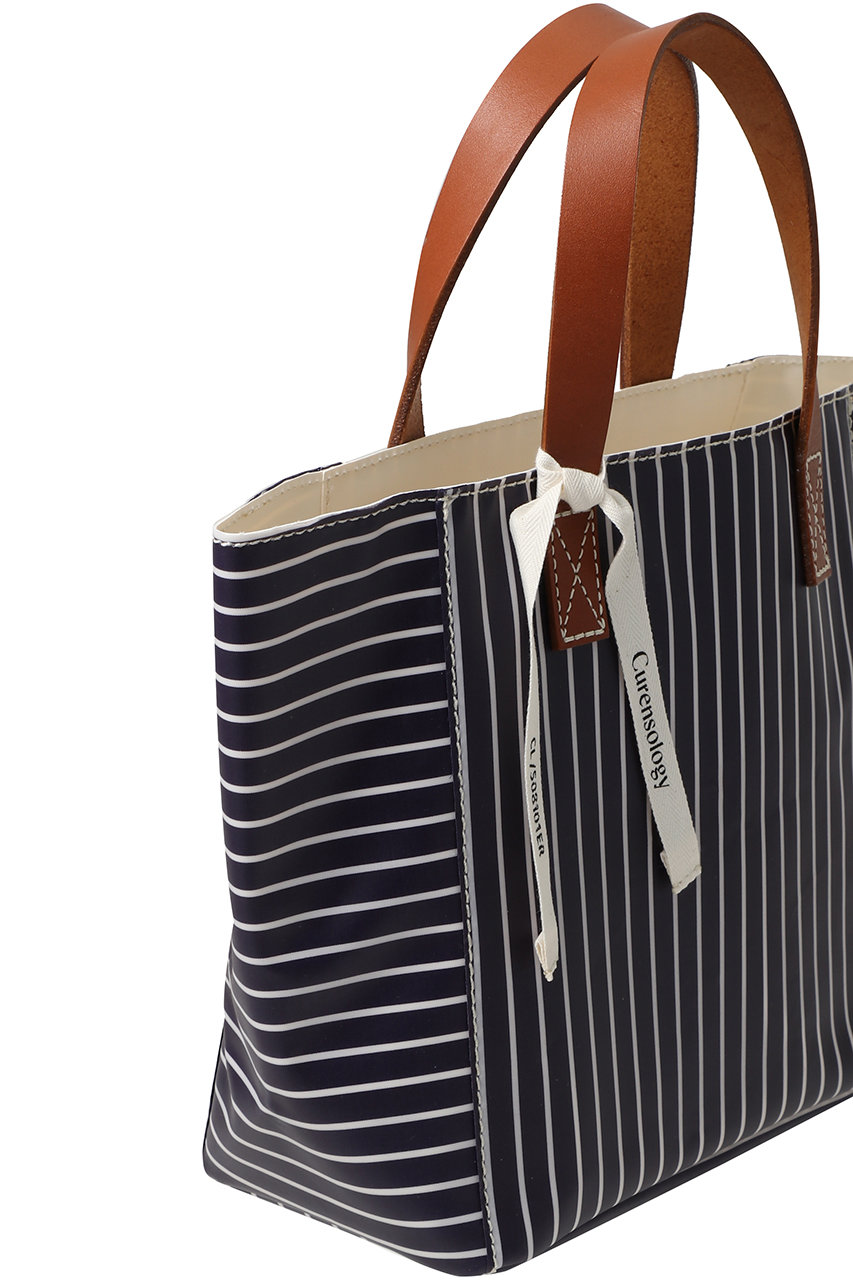 Curensology(カレンソロジー)｜CSGストライプPVCバッグ/ネイビー の