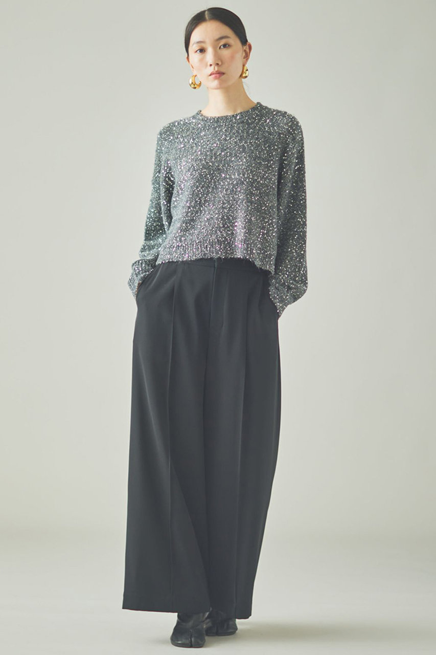 Curensology(カレンソロジー)｜ツイル2WAYワイドパンツ/ブラック の