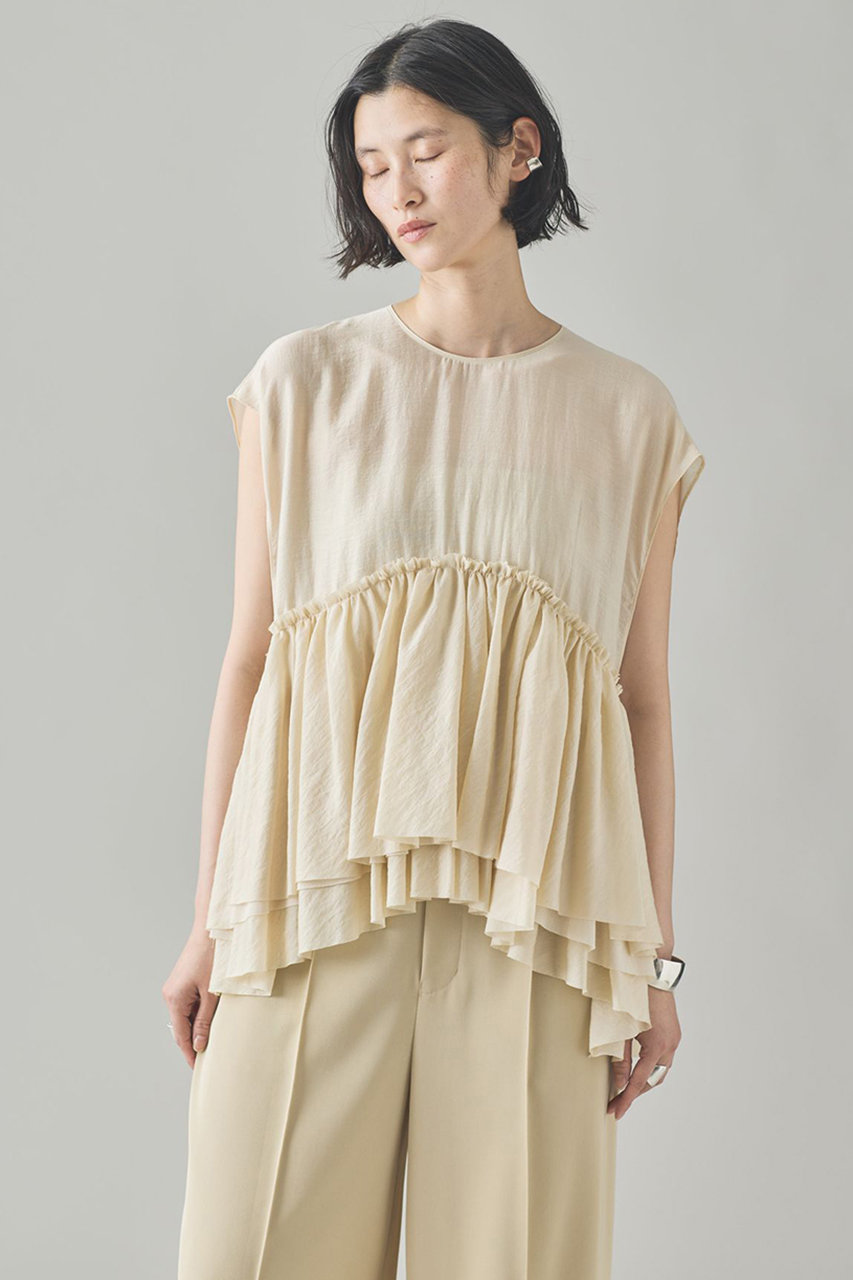【新品・未使用✨】Curensology リネンブレンドシアーブラウス Curensology｜リネンブレンドシアーブラウス | Rakuten Fashion