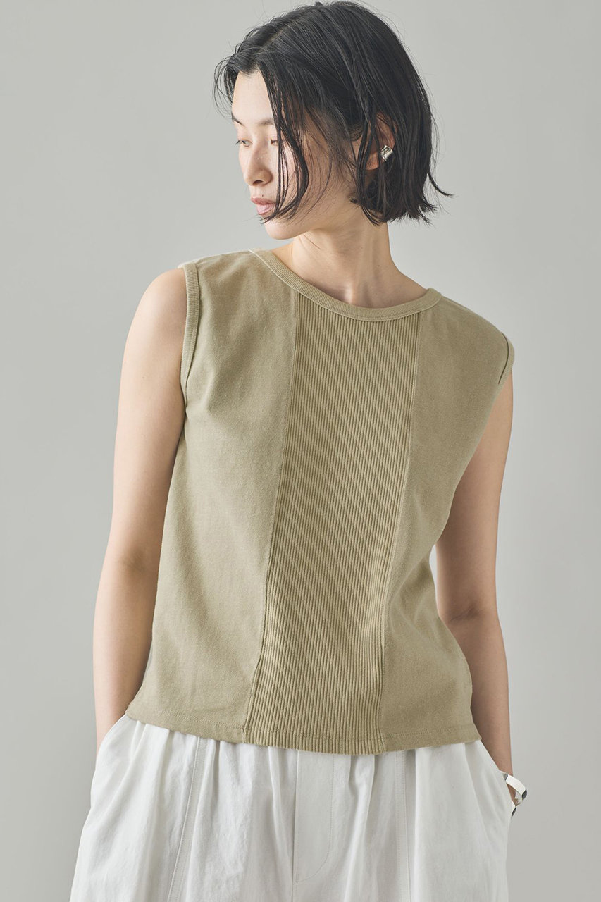 カレンソロジー/Curensologyの〈&RC〉フェードコンビノースリーブプルオーバー(ベージュ/572275)