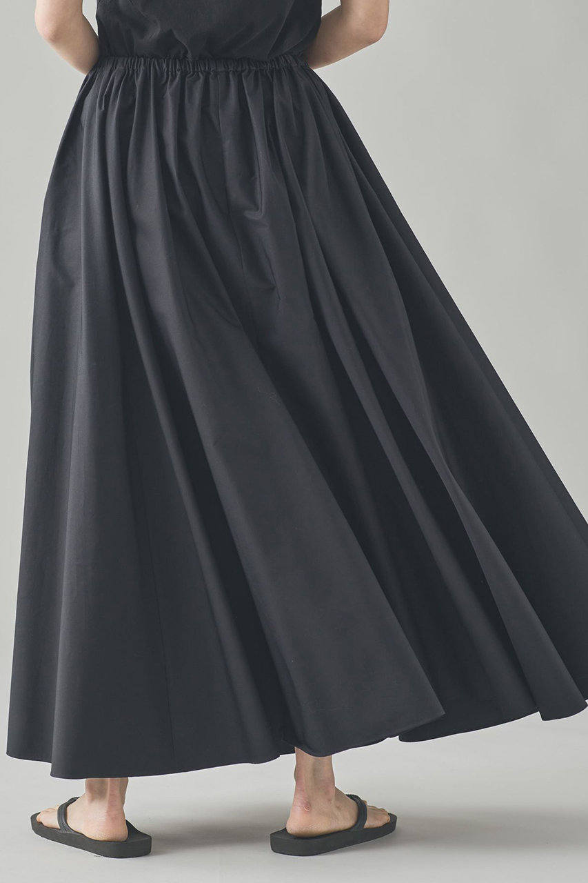 Curensology(カレンソロジー)｜コットンフレアスカート/ブラック の