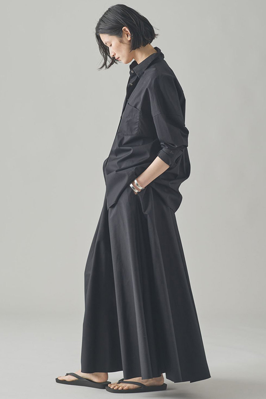 Curensology(カレンソロジー)｜コットンフレアスカート/ブラック の