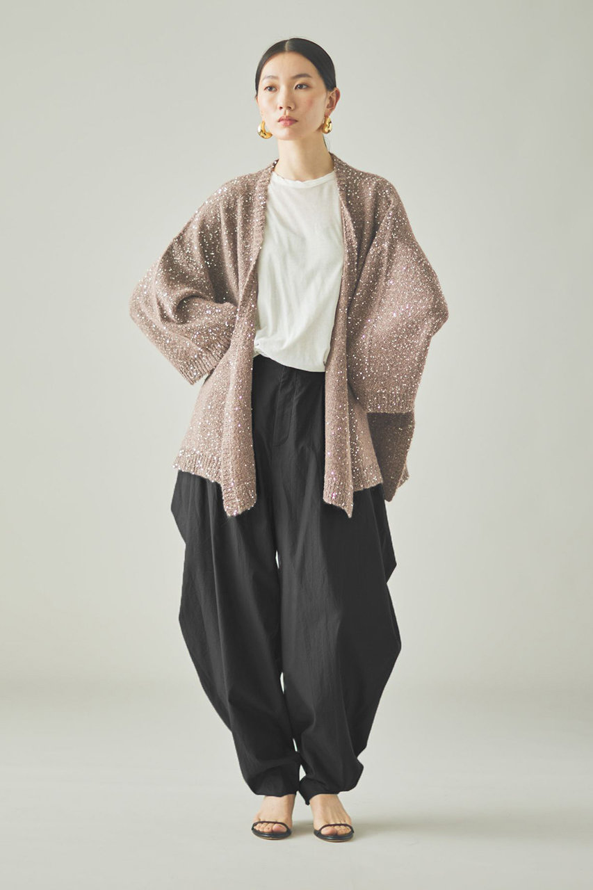 Curensology(カレンソロジー)｜コットンサテンパンツ/グレー の通販