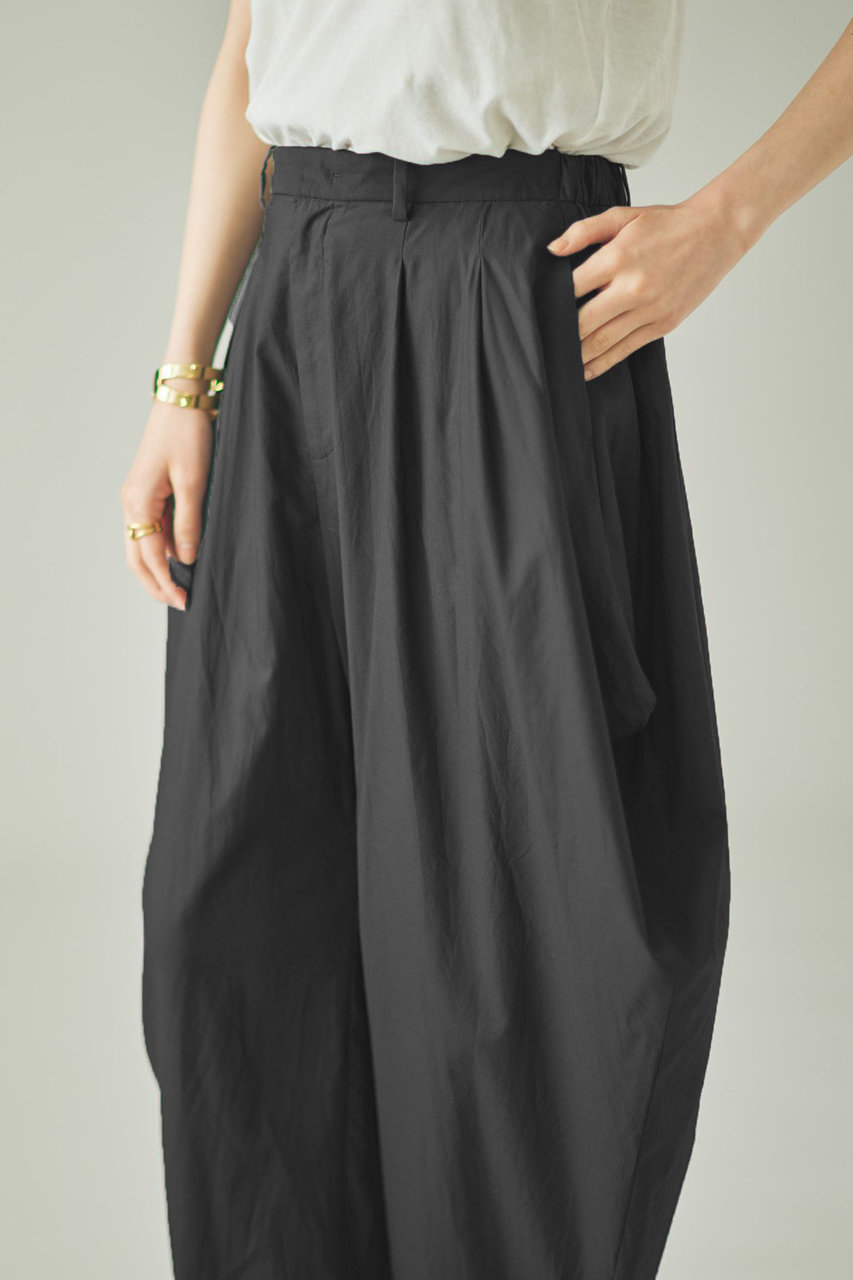 Curensology(カレンソロジー)｜コットンサテンパンツ/グレー の通販