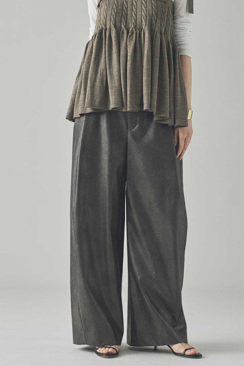 ヴィンテージフェイクレザーパンツ