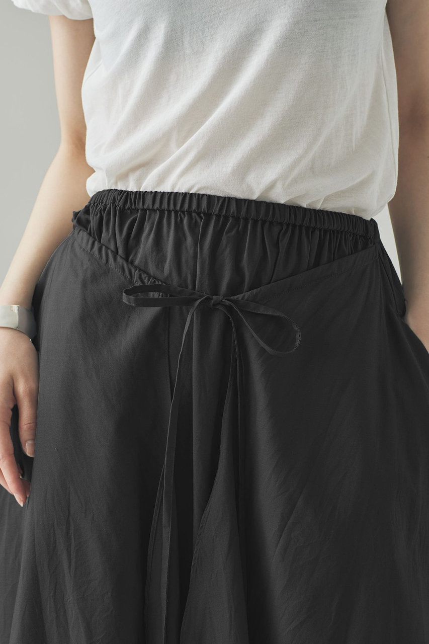 Curensology(カレンソロジー)｜コットンサテンスカート/グレー の通販