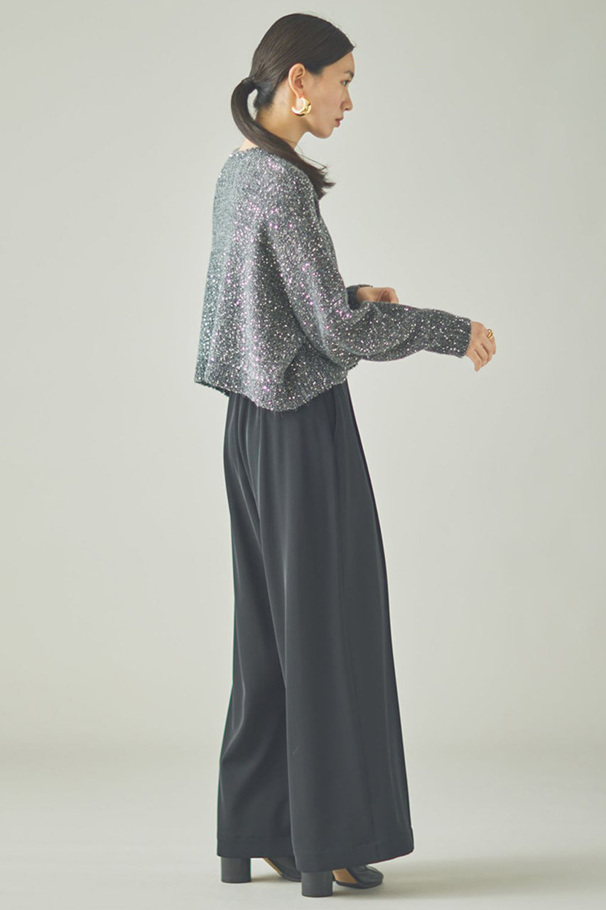 Curensology(カレンソロジー)｜スパングルニットプルオーバー/グレー