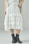 コットンメッシュスカート カレンソロジー/Curensology ホワイト