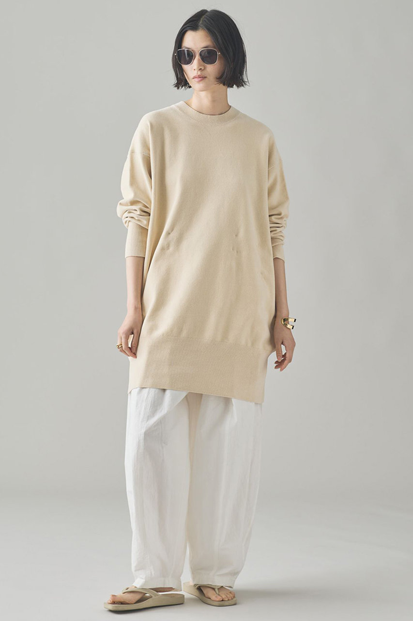 Curensology(カレンソロジー)｜ニットベロアチュニック/エクリュ の