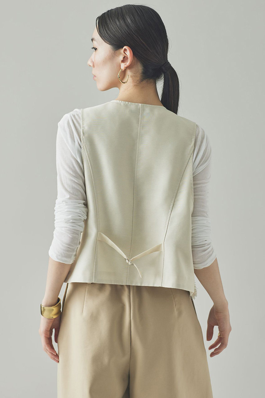 Curensology(カレンソロジー)｜フリンジベスト/エクリュ の通販