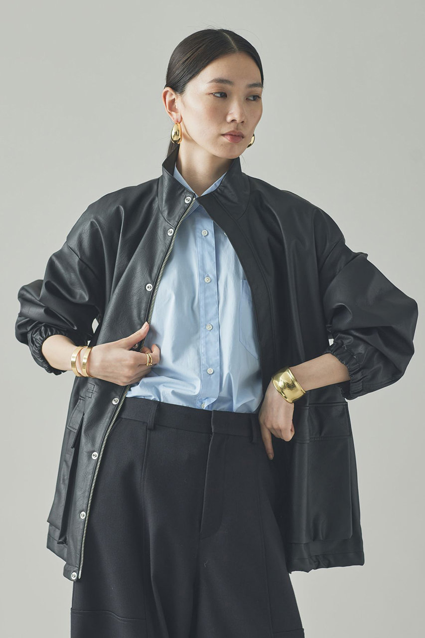 Curensology(カレンソロジー)｜ヴィンテージフェイクレザーコート