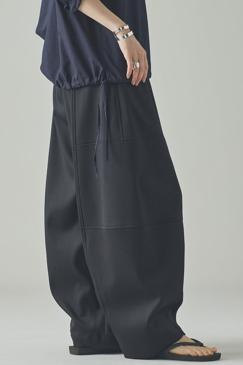 Curensology(カレンソロジー)｜T/Wダブルクロスパンツ/ブラック の通販