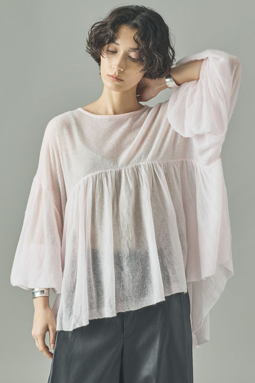 ニット セーター Curensology(カレンソロジー)/フラッフィーギャザーニットプルオーバー レディース Curensology（カレンソロジー）の「Curensology(カレンソロジー