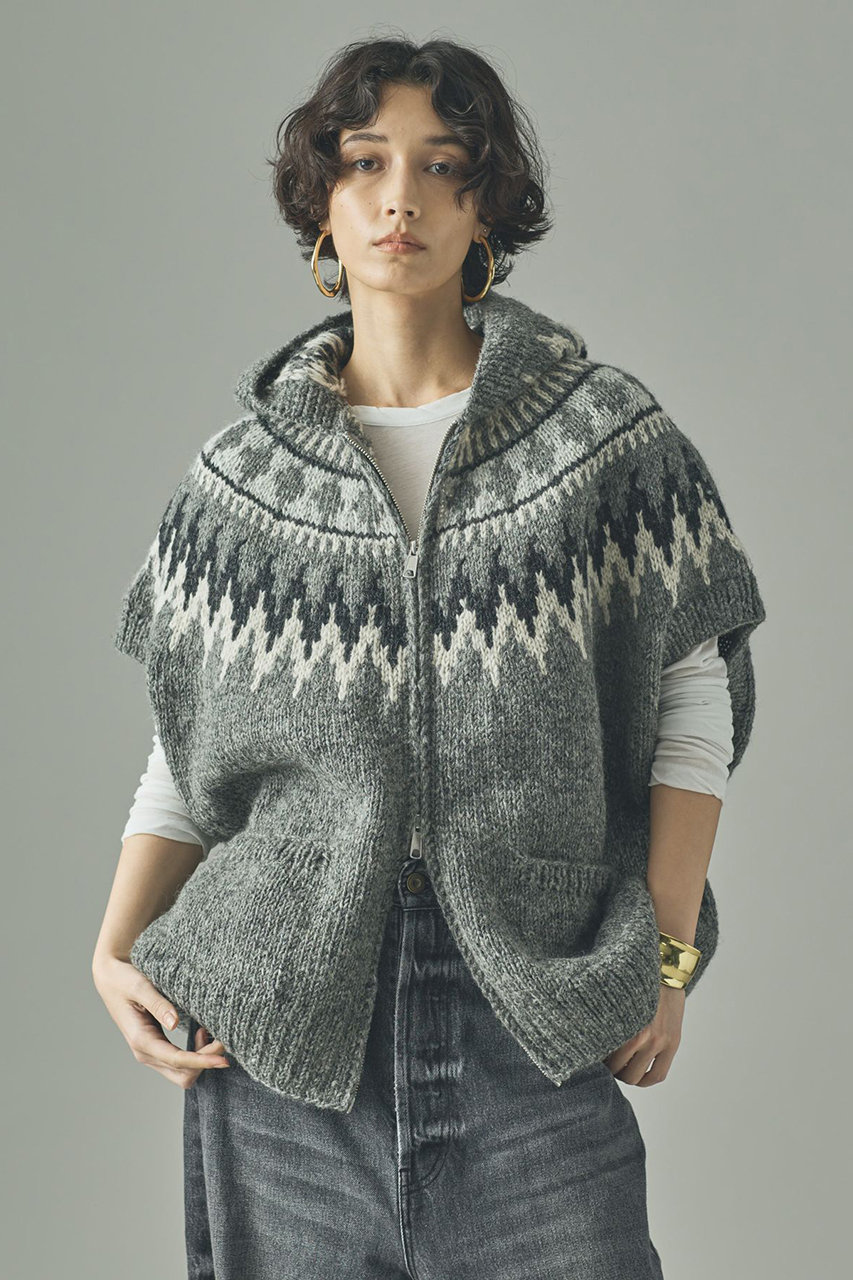 カレンソロジー/Curensologyのノルディックフードベスト(グレー/420463)