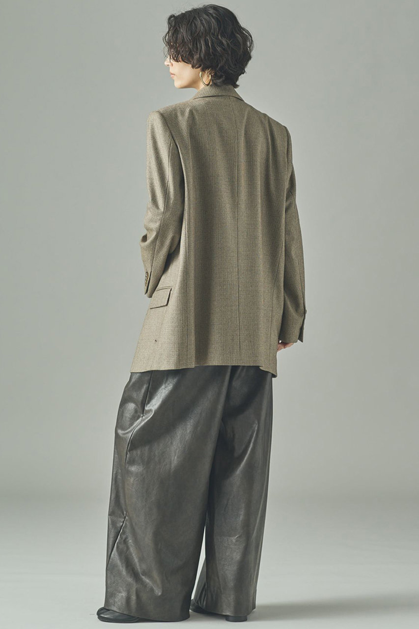 Curensology(カレンソロジー)｜ガンクラブチェックジャケット/ベージュ