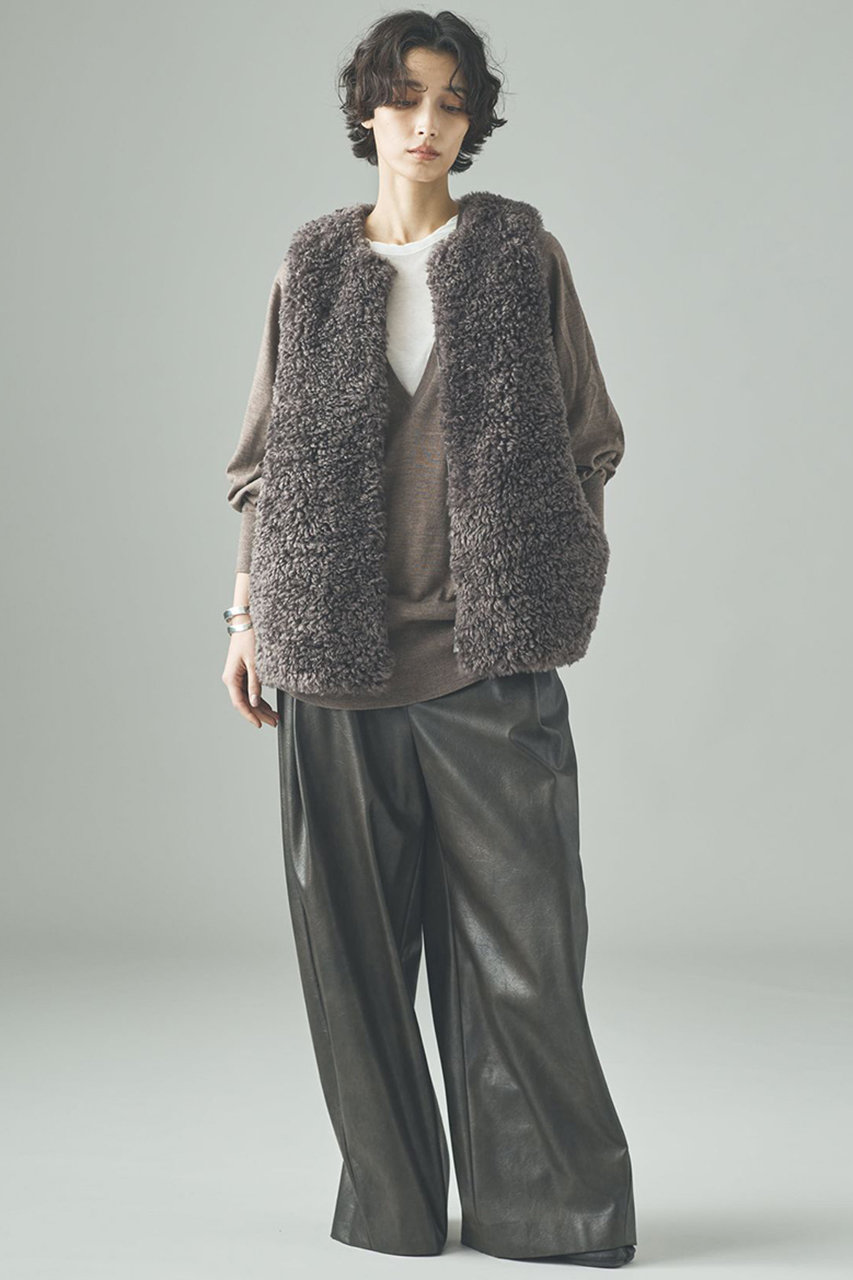 Curensology(カレンソロジー)｜リバーキルトファーベスト/グレー