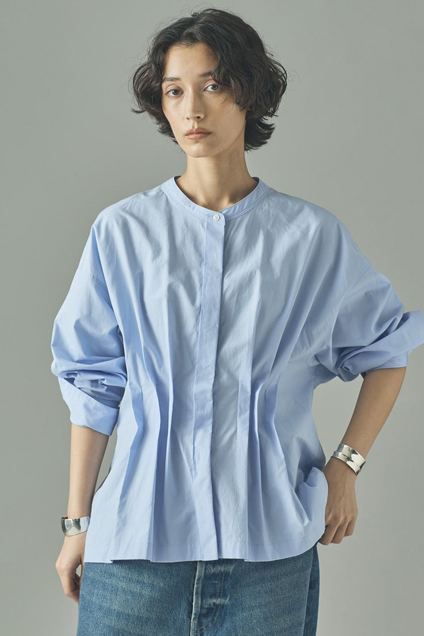 Curensology タックペプラムブラウス (サックス, F) カレンソロジー ELLE SHOP Curensology タックペプラムブラウス (サックス, F) カレンソロジー ELLE SHOP