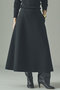 ウールボンディングスカート カレンソロジー/Curensology ブラック